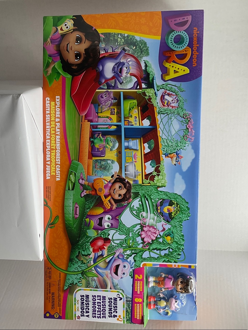 Nickelodeon Dora Playset with Green, Purple, Orange, Blue, Pink Accents. 24”long